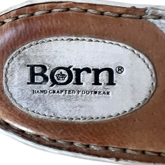 Børn White Leather Platform Slide Sandals | Size 7 | Y2K 2000's Retro Vintage - Picture 7 of 7